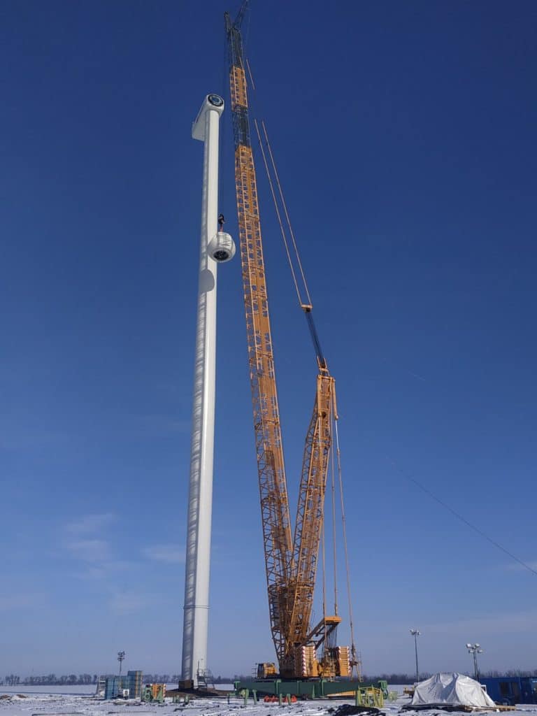 Монтаж 17+1 ВЕУ Nordex в Україні.-6