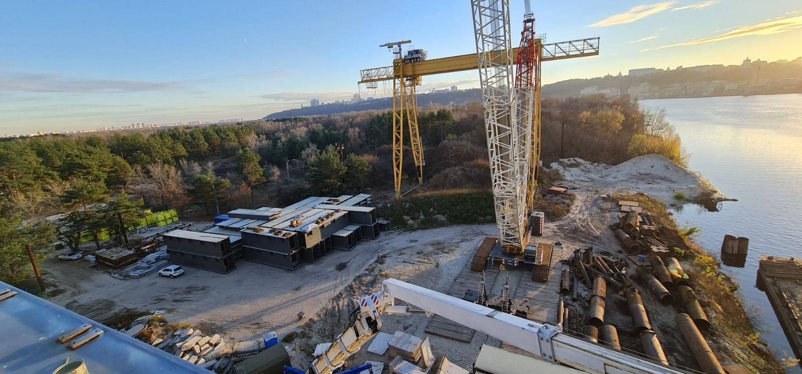 Будівництво Подільського мосту в Києві-2