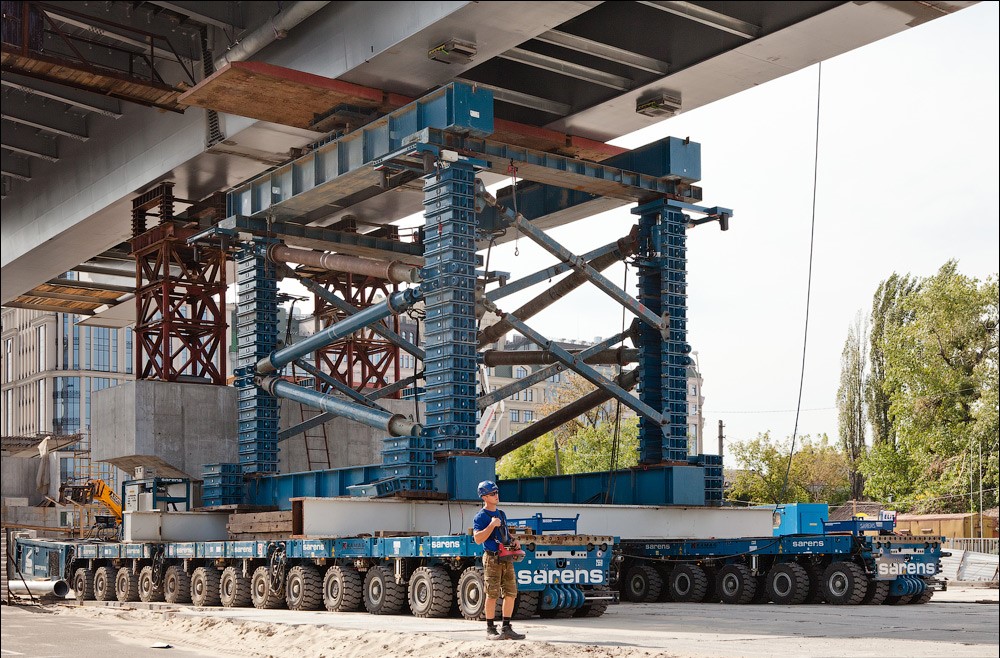 Будівництво Подільського мосту в Києві-4