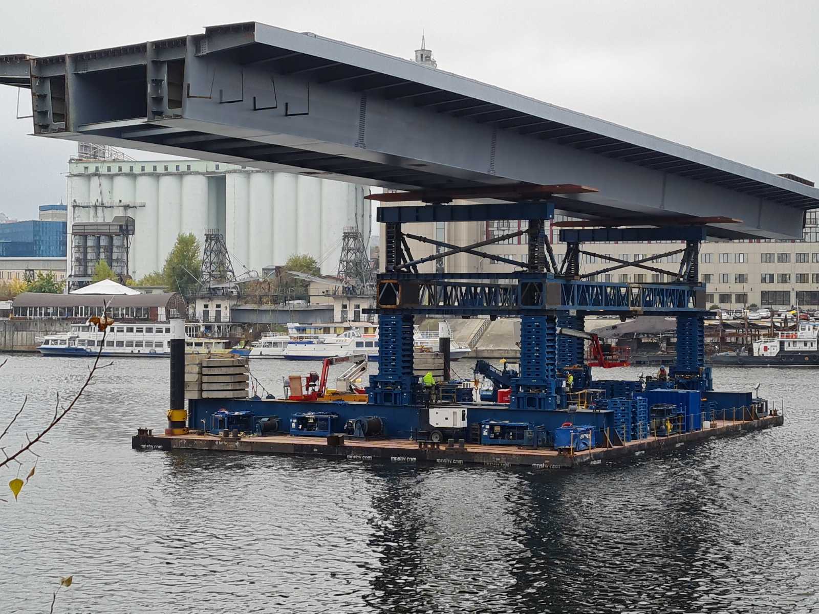Будівництво Подільського мосту в Києві-5
