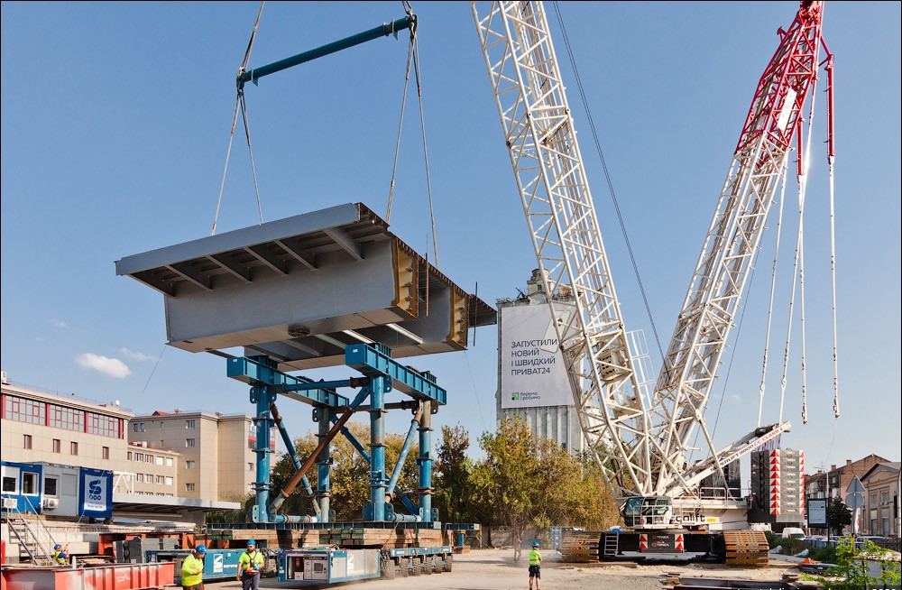 Будівництво Подільського мосту в Києві-6