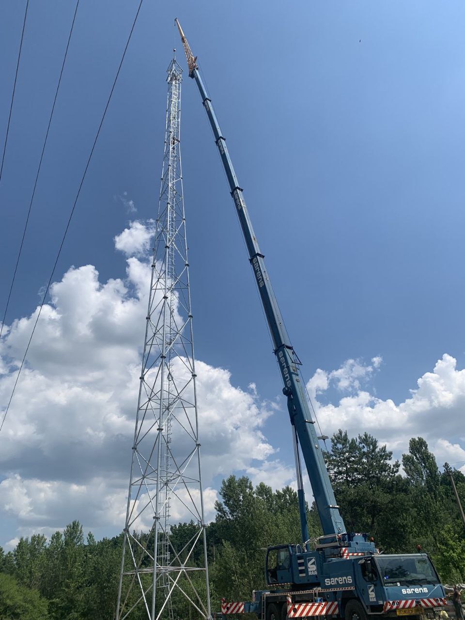 Монтаж телекомунікаціїної вежі-2